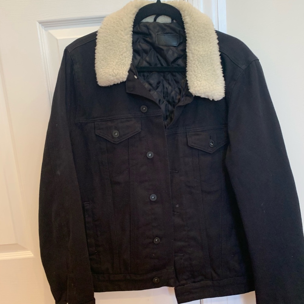 ASOS Black Jacket with Cream Collar